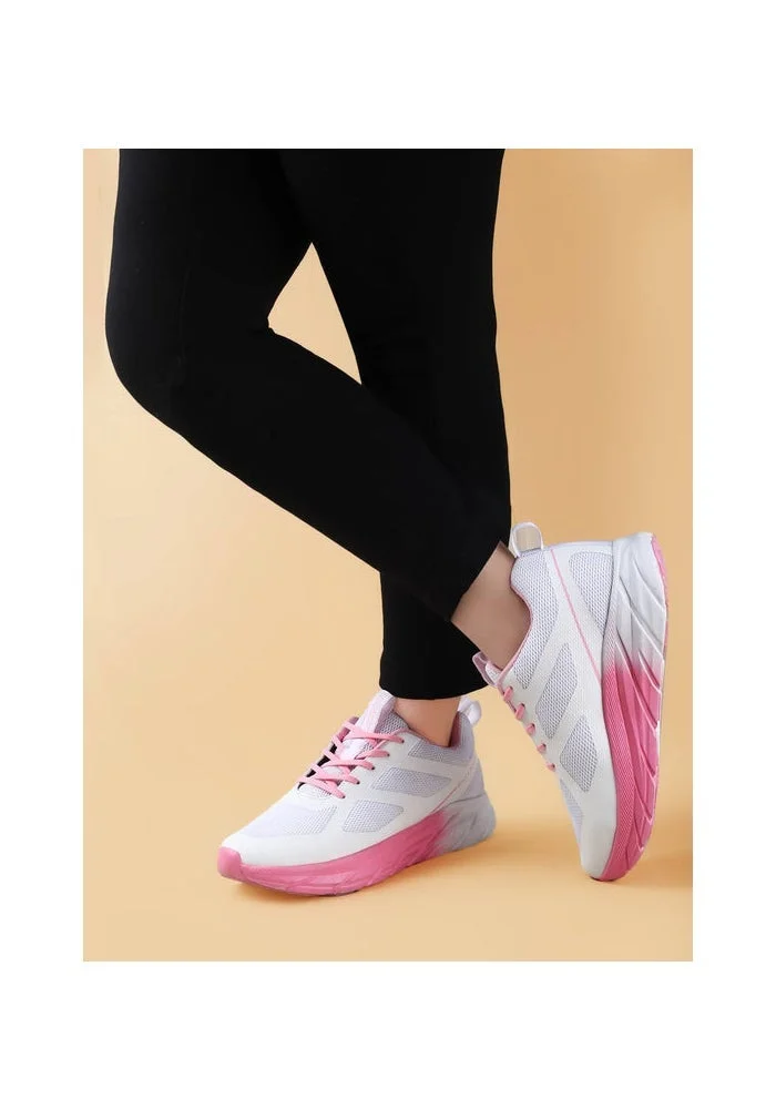 Bacca Bucci White Pink Sprint Mystique High-Performance Athletic Sneakers for Women | Best Price UAE